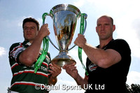 Heineken Cup Captains Photocall. Lawrence Dallaglio and Martin Corry. Bletchley RFC. 18-05-2007