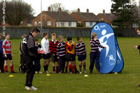 Gloucester Rugby Camp at Pates Grammar School. 4-4-06. Action Pics
