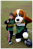 Northampton Saints Premier Rugby Camp at Old Scouts RFC. 04-04-2006. Pics with Mascot