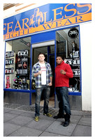 Tom Watson & Paul Daley at Fearless fightwear. BAMMA 8. 10-12-11 misc