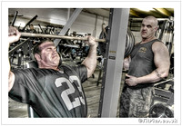 James Collier (MuscleTalk) & Chris 'Big' Lodge at Definition Gym. 4-4-2010