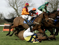 Horse Racing at Huntingdon Racecourse. 11-3-2009
