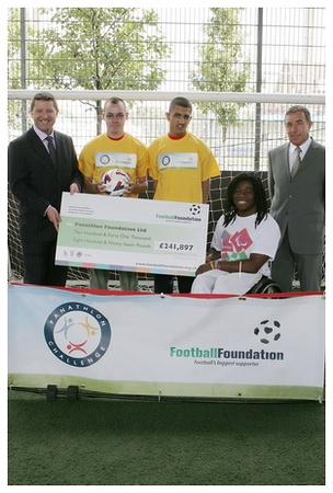 Football Foundation Cheque Presentation 1