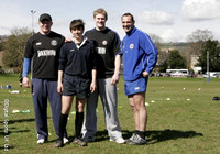 Bath Rugby Camp at Lambridge Training Ground. 6-4-2006. Pics with Players