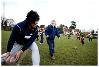 Sale Sharks Premier rugby camp at Altrinham and Kersal. Pics with Players
