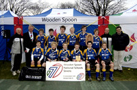 National Schools 7s 2006. Tuesdays winners and runners up with wooden spoon