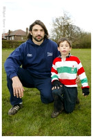 Sale Sharks Premier rugby camp at Stockport. 19-04-2006. Pics with Players